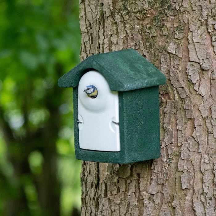National Trust Green WoodStone 28mm Nest Box 3 National Trust Green WoodStone 28mm Nest Box
