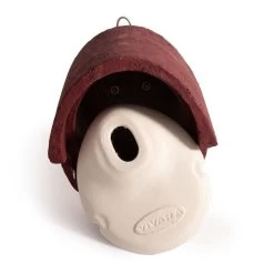 WoodStone® Alicante 32mm Oval Hole Nest Box (Red) -Bird Supplies Store 90674 03