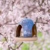 National Trust Vierno Tavern Bird Seed Feeder (Blue) -Bird Supplies Store nt34345 vierno tavern seed feeder nt13030 garden bird table seed national trust dv 8869