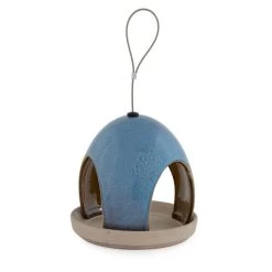 National Trust Vierno Tavern Bird Seed Feeder (Blue) -Bird Supplies Store pd000290blue 1000x1000