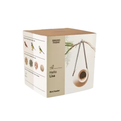 SingingFriend Bird Feeder Lisa (dusty Beige) 7 SingingFriend Bird Feeder Lisa (dusty Beige) -Bird Supplies Store r002 lisa beige in packaging