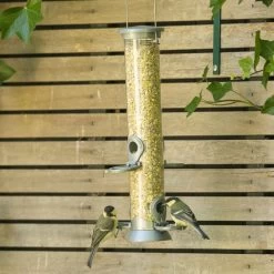 Husk-Free Bird Seed Mix 12 Husk-Free Bird Seed Mix -Bird Supplies Store rsz 111245 premiumvoedermixvoedersilo metaal 38 cm zilver 2827