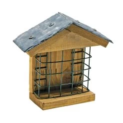 Ohio Slate Peanut Cake Square Bird Feeder -Bird Supplies Store wand energieblockhalter ohio mit schieferdach 35079